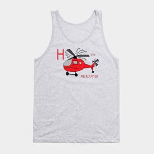 H is for Helicopter Tank Top